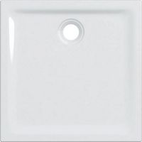 Piatto doccia quadrato 80x80x4 5 cm bianco lucido in grès porcellanato - Geberit - Colore: Bianco