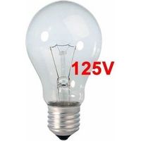 Bombilla incandescente standard clara 60w e27 125v solo uso industrial