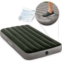 Inflatable mattress 191x99x25 cm with built in foot pump intex 64761