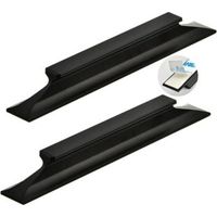 2 Pcs Self-Adhesive Sliding Door Handle, Aluminum Alloy Barn Door Handles for Cabinet Wardrobe Pulls, Black Furniture Knob Handle, No Punching Required (Length 150mm)