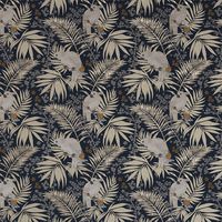 Boutique Umbrella Bird Navy Wallpaper Rose Gold Tropical Paste The Wall Vinyl
