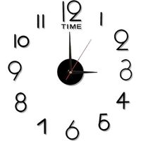 Große, geräuschlose Wanduhr als Wandaufkleber für Wohnzimmer, Schlafzimmer, Küche, Badezimmer und Büro