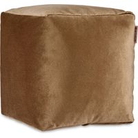 Gepolsterter Hocker aus Samt, 30 x 30 cm