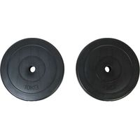 2 disques de 10 kg pour barre d'haltères