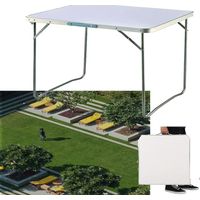 Table pliante de 2,6 pieds, table de salle à manger de camping, trestle Heavy Duty