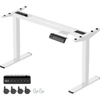 Devoko – Bureau assis debout réglable électrique – Châssis en acier – Hauteur 73-120 cm – Charge 100 kg – Conception anti-collision