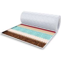 Topper 5x100x200 cm Matratzenauflage mit HR-Schaum Matratzenschoner Kokosfaser H3 H4