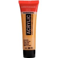 Peinture acrylique - Amsterdam - Giallo Oro - 20 Ml - Haute résistance - Diluable à l'eau