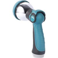 Water Hose Nozzle Sprayer: Features spray patterns, thumb control, and an on/off valve for easy water control - Garden Hose Nozzle