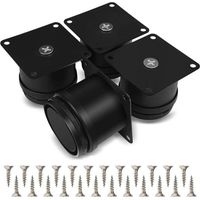 Set di 4 gambe per mobili, gambe per tavolo regolabili in acciaio inossidabile da 50 mm, gambe per mobili da bagno, gambe per mobili da ufficio, gambe per mobili da cucina, altezza regolabile