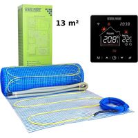 Kit de calefacción por suelo radiante 13 m² 170 W/m² + SN-20 termostato Wi-Fi programable