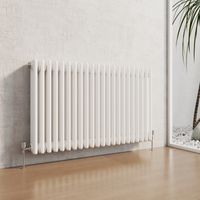 Heilmetz Traditional Radiator Central Heating Rads Radiator 3 Column Horizontal White 600 × 1010mm