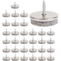 Patins Meubles - 32 Pack Patin De Chaise, 28mm Diameter Patin Chaise. Patin Meuble Ave Feutres épai De 5mm Sont Une Protection Idéale Du Pied De Chaise, Avec Une Installation Facile P