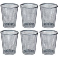 Pack Pen Holder Metal Mesh Pencil Holders Round Shaped for Desk Office Container Pen Organizer, 10.89cm