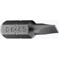 Ks Tools 911.2242 - Box of 10 screwdriver bits - Slot 4.5 - Drive 6.35mm - Length: 25mm
