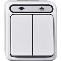 merten AQUASTAR interrupteur blanc polaire pièces humides