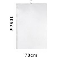 Vakuumbeutel zur Aufbewahrung von hängender Kleidung, 4er-Set (105 x 70 cm), luftdichte Beutel für Anzüge, Mäntel und Jacken, 80 % platzsparend, Kleiderschrank-Organizer