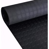 Снимка на Estera Antideslizante de Caucho Goma 3mm 2 metros de ancho Suelo de Circulos 2 x 2 Punto redondo - от ManoMano