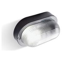 PLAFONIERA OVALE NERO