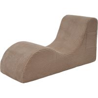 Moderner Freizeit-Sessel mit einzigartigem Design, ergonomisch geformt, aus hoch elastischem Kompressionsschaum. Abnehmbare Sitzauflage und Seitentasche für komfortables Sitzen im Alltag.khaki