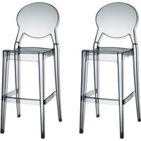 Tabouret design, Tabouret de bar IGLOO BARSTOOL 65 cm Gris en Plastique, Scab design