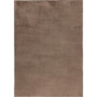 Tapis taupe à poils courts robuste antidérapant - 170 x 120 cm