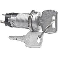 NKK Switches SK13DAW01 SK13DAW01 Commutateur à clé 250 V/AC 1 A 1 x On/Off/On 2 x 45 ° 1 pc(s)