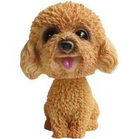 Kreative Autodekoration: Wackelkopf-Hundefigur aus Kunstharz, Wackelkopf-Hundezubehör