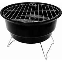 Holzkohlegrill mit Isoliertasche Marjal Schwarz Ø26,5x22,5cm 7house