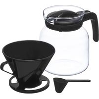 Glaskanne mit Filter und Deckel, 1,2 l