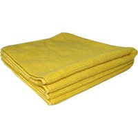 Lot de 5 chiffons microfibre jaune 38x38cm - TAMPEL - les microfibres