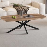 Table basse Aziz - 130x70x42.5cm - ovale danois - bois de