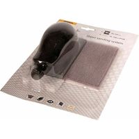 Mirka Bloc de ponçage manuel avec aspiration 70 x 125 mm, autoagrippant, avec 3 bandes abrasives Abranet grain P120