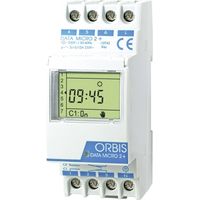 ORBIS Zeitschalttechnik DATA MICRO-2 + 230 V Timer per guida DIN digitale 250 V/AC