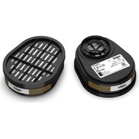 Dräger Filtre à Gaz Baïonnette A1 – Protection Vapeurs Organiques (Pt éb. 65°C) 90 g Boîte de 20 (10 Paires) EN 14387 Certifié CE & UKCA Masques X-plore 3300/3500, 3350/3550, 5500