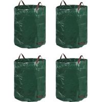 Sacs à déchets jardin - miniClover - 272 L - Vert et noir - 65x65x74 cm - Grande capacité