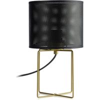 Lampe de table loft noir-or Loft Shade E27 Luminex