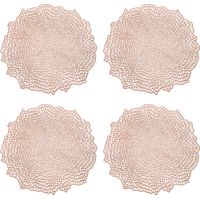 Ensemble de 4 sets de table, chemins de table pour cuisine et salle à manger, occasions spéciales, mariages, usage quotidien, décorations de table pour les fêtes
