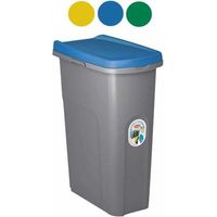 Cubo de basura Home Eco System Gr/Blu L 15 Stefanplast