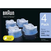 Ersatzteil - Original-Pack mit 4 Reinigungsflüssigkeitsnachfüllungen - - BRAUN