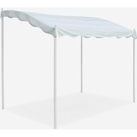 Tonnelle adossée 3x2m en acier – Tissu imperméable avec protection UV UPF158+ – Structure robuste avec poteaux carrés 40x40mm – Elios Parasols