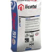 Colla super s1 grigia c2te kg. 25 adesivo per piastrelle e pavimenti