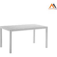 TAVOLO IN POLIPROPILENE SINGOLO 'KING' cm 146x86x h.74 - bia