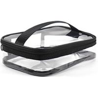 Trousse de maquillage transparente, trousse de rangement de maquillage portable, trousse de maquillage de voyage