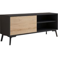 TV-Schrank Wohnzimmermöbel 1 Tür 100x42x30cm Modell Koi Herausnehmbare Einlegeboden