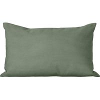 SACASA - Coussin rectangulaire velours côtelé vert 50x30 cm - DUNE