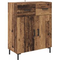 Maison La Vie - Buffet Salon Moderne - Meuble de rangement - Bois ancien 69,5 x 34 x 90 cm Bois d'ingénierie bu3076