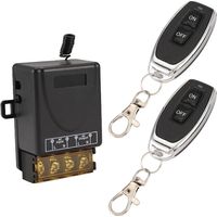 AC 220V 30A 1CH 433MHz Wireless Remote Control Switch RF Relay Receiver + On/Off mitter for Ele black