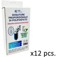 Unite de dosage proportionnelle de polyphosphate pour les systemes de plomberie Pour chaudiere Filtre anticalcaire en derivation Protection du systeme avec recharge incluse Pack 12 boîtes