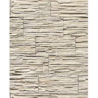 Stein Tapete EDEM 1003-33 Tapete Naturstein Bruch-Stein Mauer Optik geprägte Struktur hochwaschbar hellbeige weiß grau